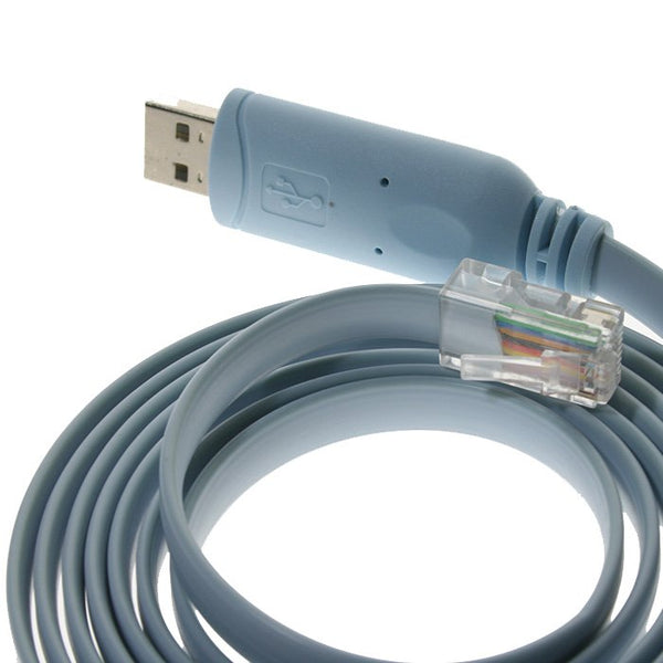USB TO RJ45 Serial Console Cable Express Net Cable for Cisco Routers FTDI - salelink.co.nz