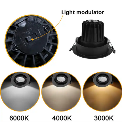 13W 1150 lumens ,Tri-Color Dimmable LED Downlight, Dia 102mm - salelink.co.nz