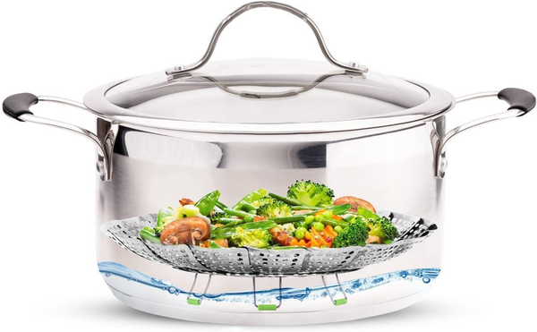 Steamer Basket Stainless Steel Vegetable Folding