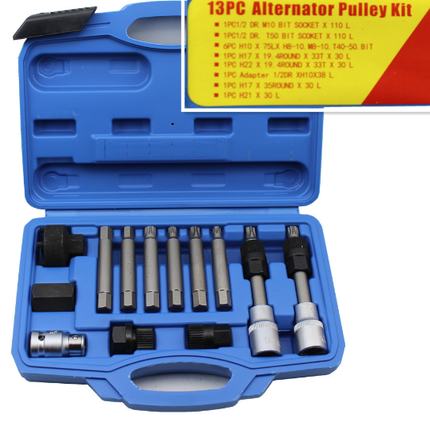 13Pcs Alternator Pulley Tool Kit