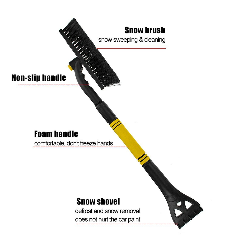 37.5 Extendable Snow Brush and Ice Scrapers for Car Windshield