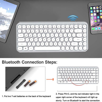 Wireless Bluetooth Keyboard for iOS Windows Android