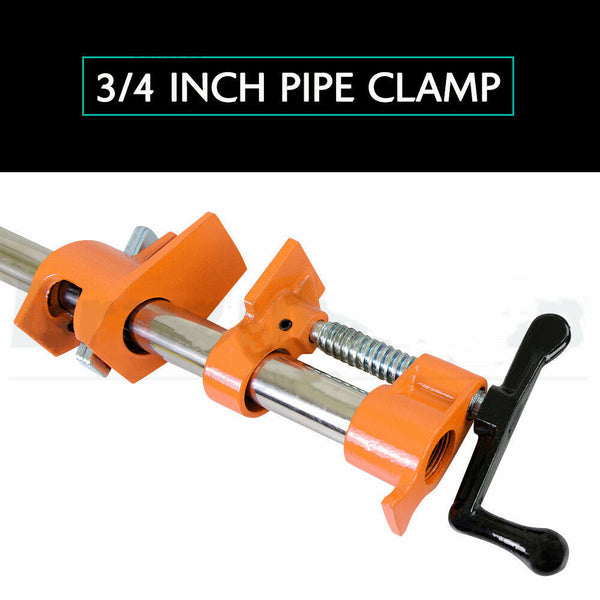 3/4'' Gluing Pipe Clamp 4 Pcs Heavy Duty WOODWORKING VICE TOOLS Wide Protect Pad - salelink.co.nz