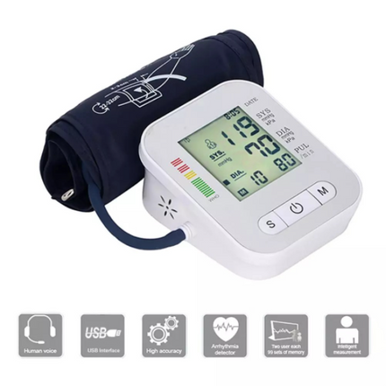 Blood Pressure Monitor Upper Arm Automatic BP Machine Monitor - salelink.co.nz