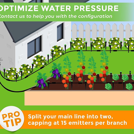 15m+15m Watering Drip Irrigation Hose Kit System