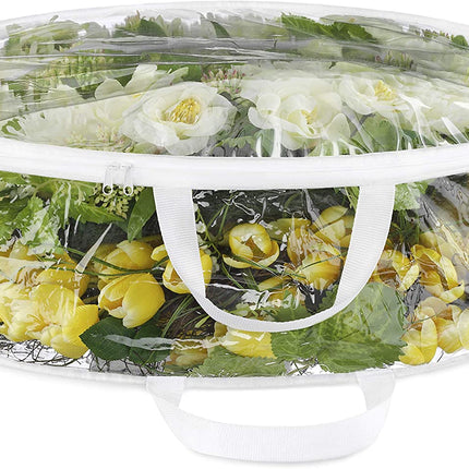 Clear Christmas Wreath Storage Bag 76X20cm