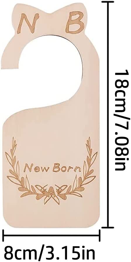 7PCS Baby Closet Size Divider Nursery Wardrobe Divider Hangers