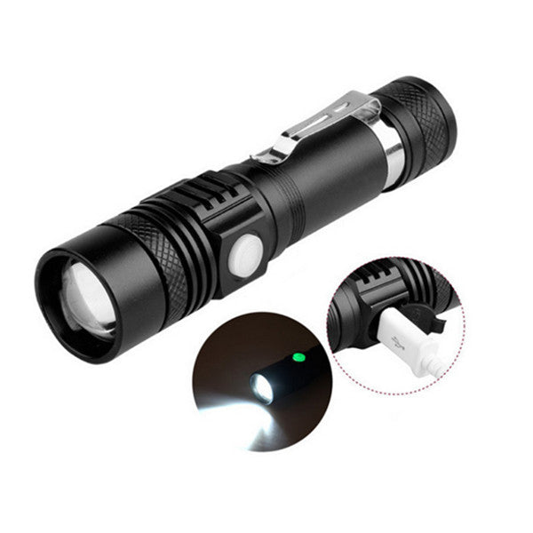 2000LM Super Bright Led flashlight USB linternal led torch T6 - salelink.co.nz