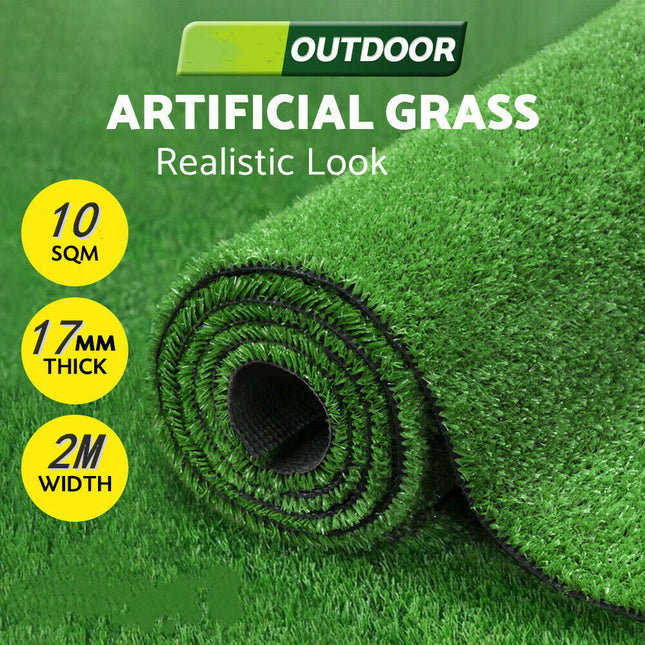 2X5M Artificial Grass 17MM 10M2 - salelink.co.nz