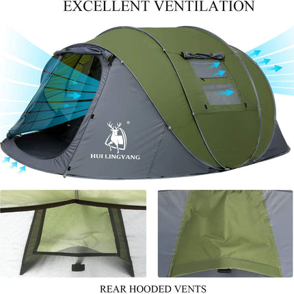 Large Camping Tent for 4-6 Person
