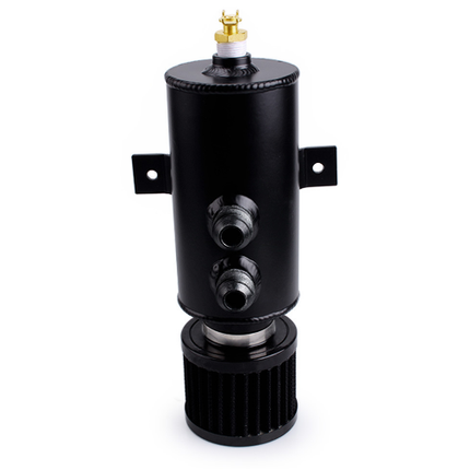 750ml Oil Catch Can Tank Kit Polish Baffled Reservoir with Breather Filter
