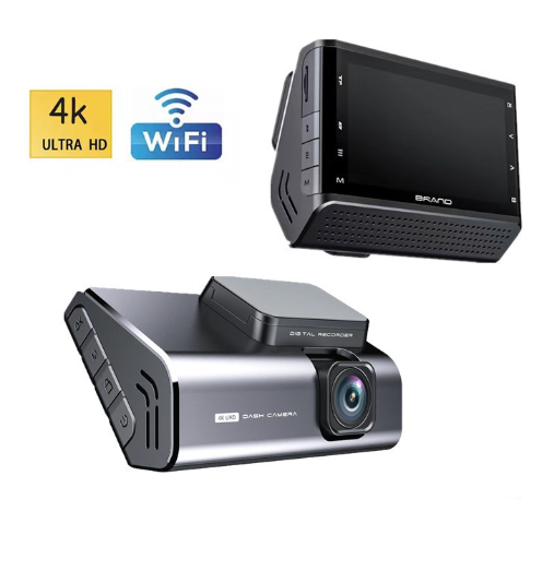 4K Dash Cam Front with WiFi