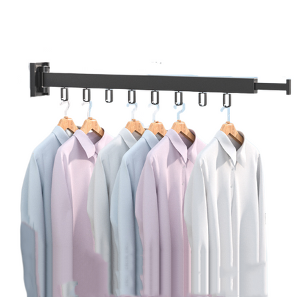 Extended Wall Mounted Foldable Retractable Clothes Drying Rack