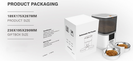 Pet Feeder, Dog Cat Feeder 6L Automatic - salelink.co.nz