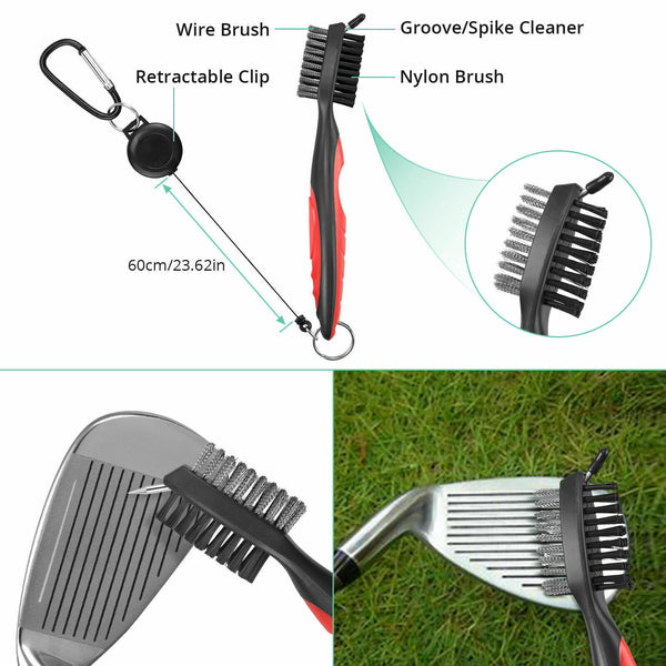 5 in 1 Golf Club Brush Cleaner Groove Cleaning Kit