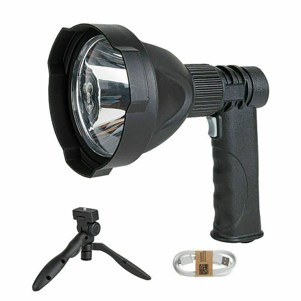 LED Handheld Spotlight Rechargeable Hunting Camping Flashlight