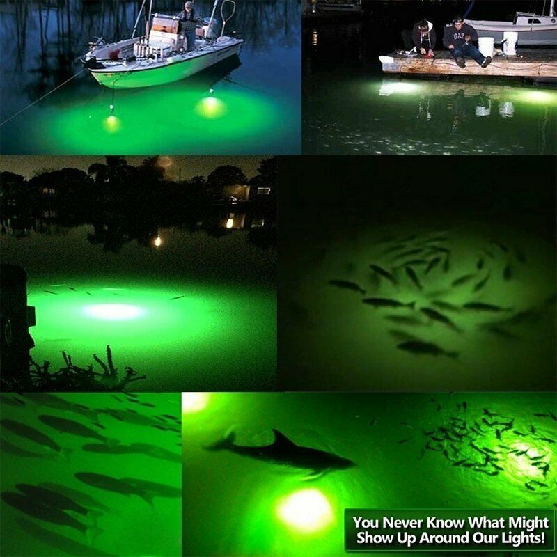 LED Underwater Fishing Light Waterproof Lamp Lighting