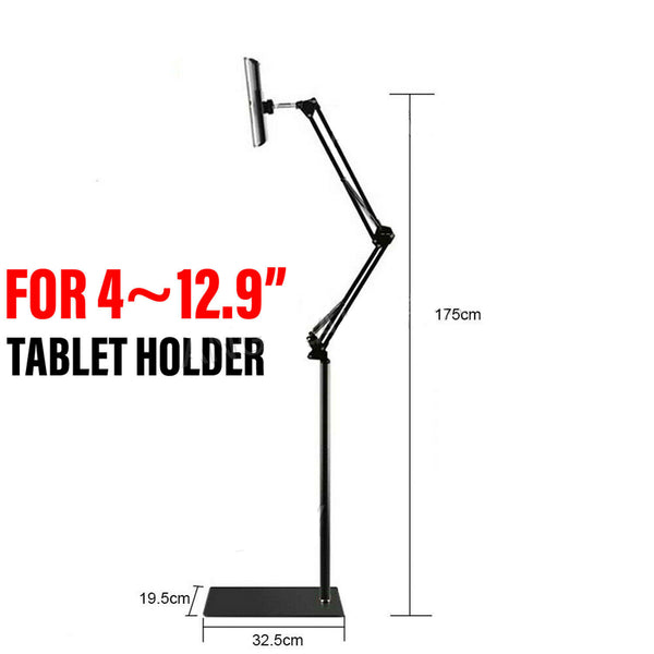 Floor iPad Tablet Holder Stand Upto 12.9''
