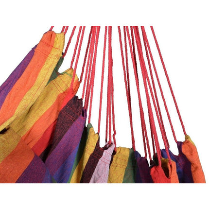 Red Hanging Hammock Chair Swing Outdoor Camping - salelink.co.nz