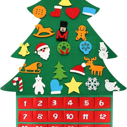 Felt Christmas Tree Christmas Advent Calendar Felt Tree Ornaments