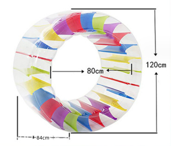 Inflatable Wheel Roller 120x84x80cm