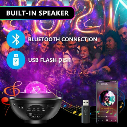 LED Galaxy Starry Night Light Galaxy Projector Light - salelink.co.nz