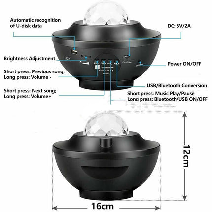 LED Galaxy Starry Night Light Galaxy Projector Light - salelink.co.nz
