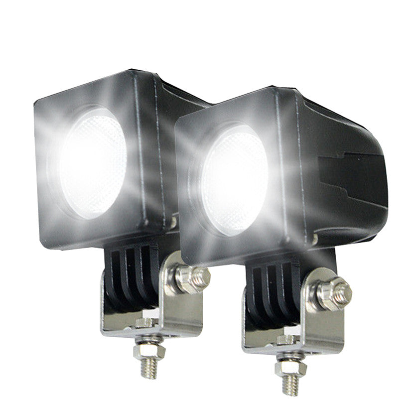 2PCS 10W CREE LED Work Light Bar Flood Beam 4WD Reverse Lamp 12V 24V