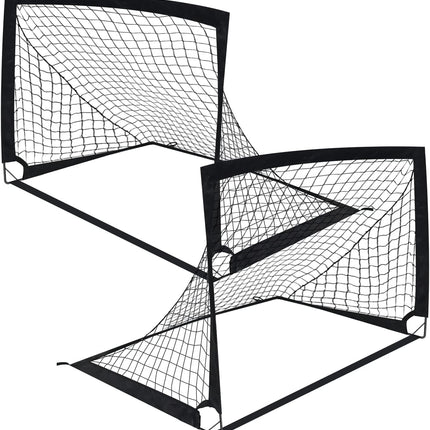 2PCS Portable Kid Soccer Football Goals Pop Up Soccer Goals - salelink.co.nz