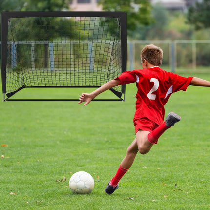 2PCS Portable Kid Soccer Football Goals Pop Up Soccer Goals - salelink.co.nz