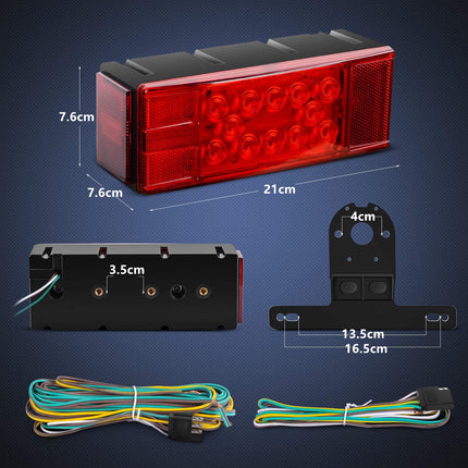 2PCS 12V Trailer Tail Lights