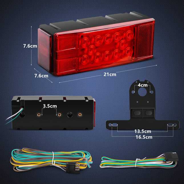 2PCS 12V Trailer Tail Lights