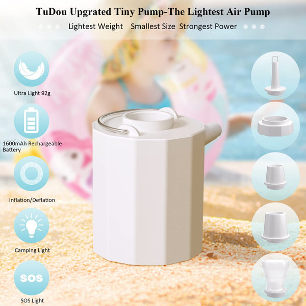 Portable Air Pump Inflate Deflate Vacuum