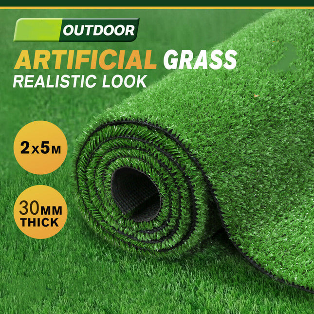 2X5M Artificial Grass 30MM 10M2 - salelink.co.nz