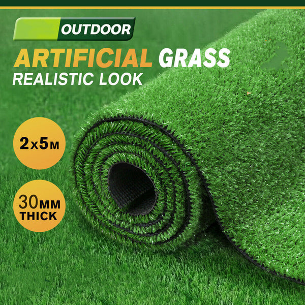 2X5M Artificial Grass 30MM 10M2