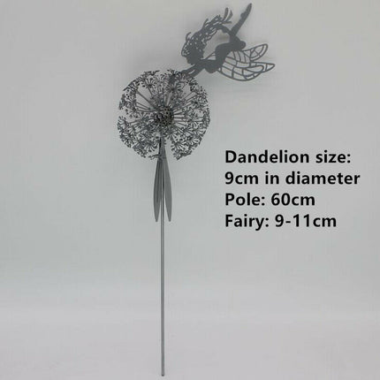 Dancing Fairy Metal Statue Garden Decoration Outdoor Pathway Decorative