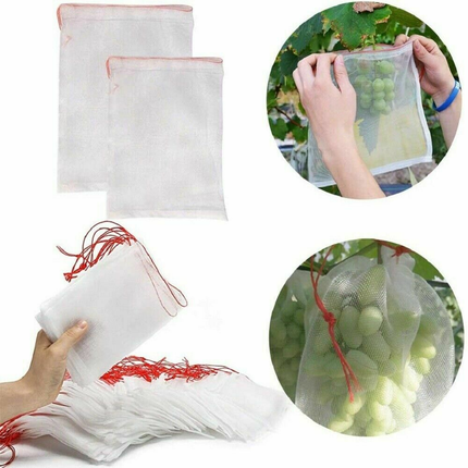 50PC 60X40cm griculture Garden Fruit Vegetable Protection Exclusion Mesh Net Bags