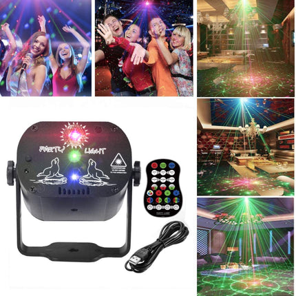 Projector LED RGB Laser Stage Light Party Lights Christmas Decoration