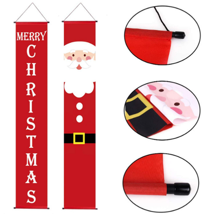 Merry Christmas Decoration Banner Home Outdoor Porch Sign for Xmas Holiday