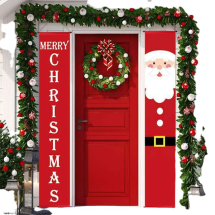 Merry Christmas Decoration Banner Home Outdoor Porch Sign for Xmas Holiday