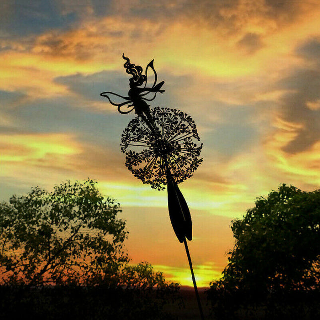 Garden Fairy Dandelion Sculpture Statue