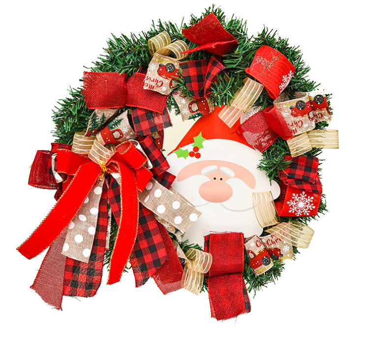 38cm Christmas Wreath Decoration