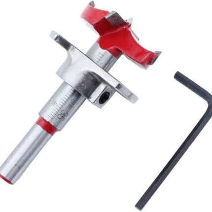 35mm Door Hinge Hole Saw Cutter Concealed Hinge Jig with Forstner Bits Positioner - salelink.co.nz