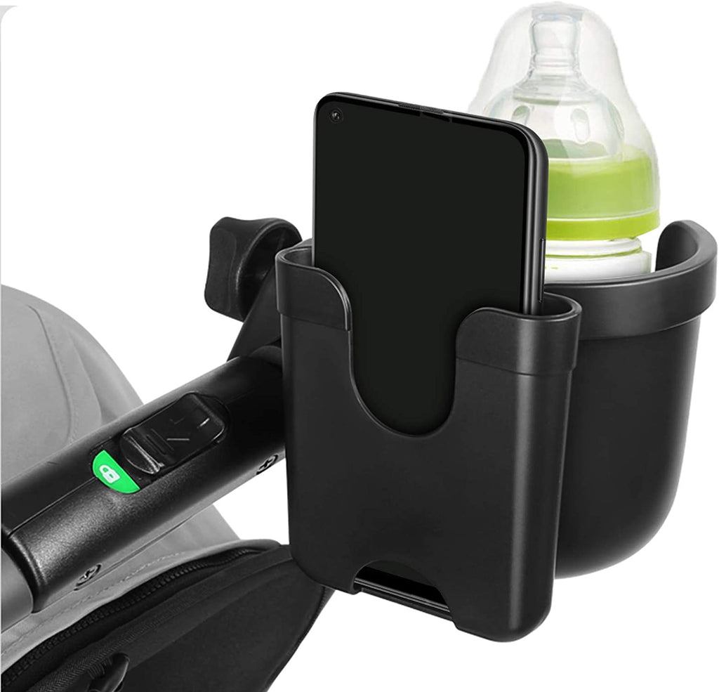 Stroller Pushchair Cup Holder with Phone Holder
