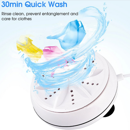 Mini Washing Machine Ultrasonic Turbine Washing Machine - salelink.co.nz