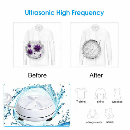 Mini Washing Machine Ultrasonic Turbine Washing Machine - salelink.co.nz