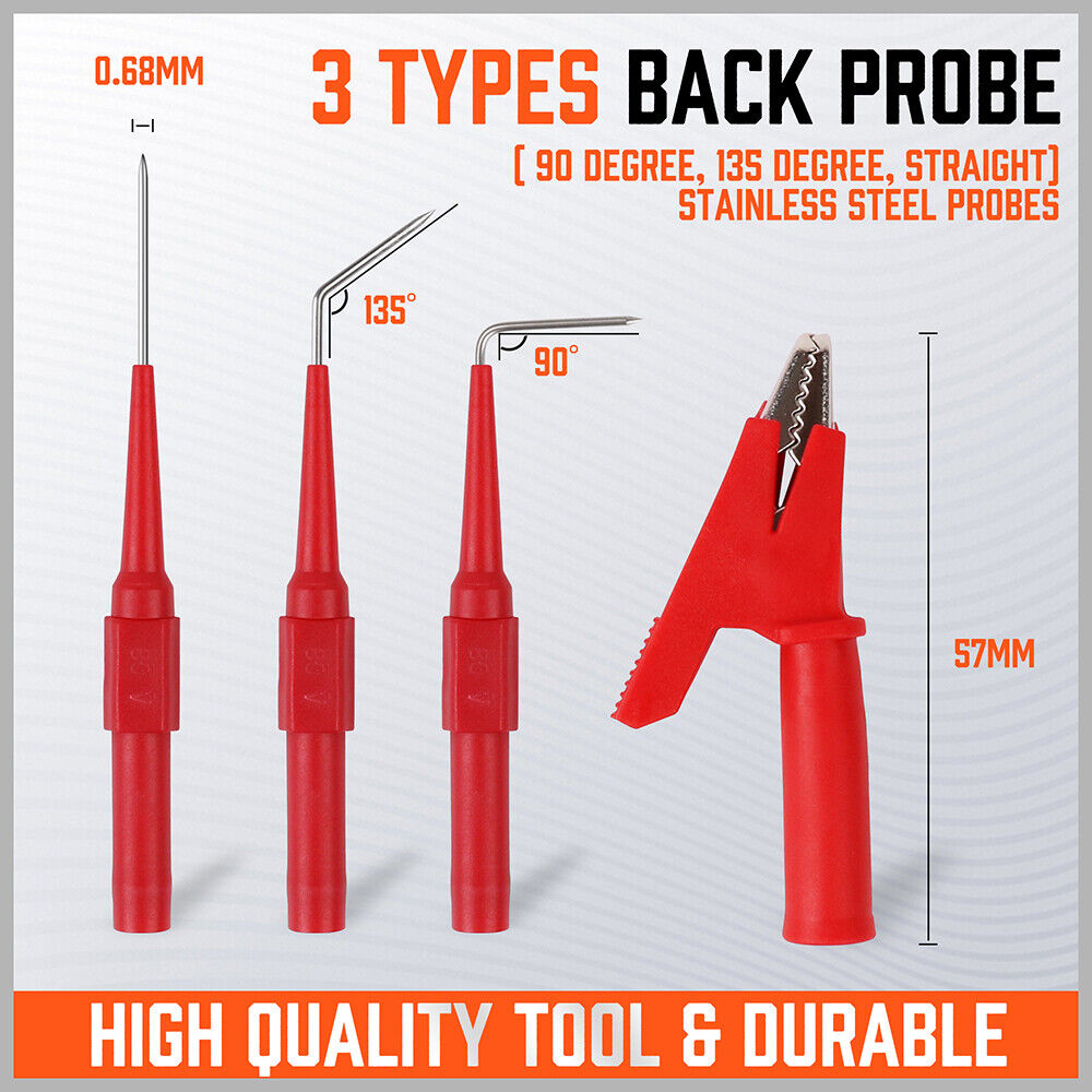 Multimeter Leads Kit Tool Aid 12-Pc Master Back Probe Kit - Battery - View #12