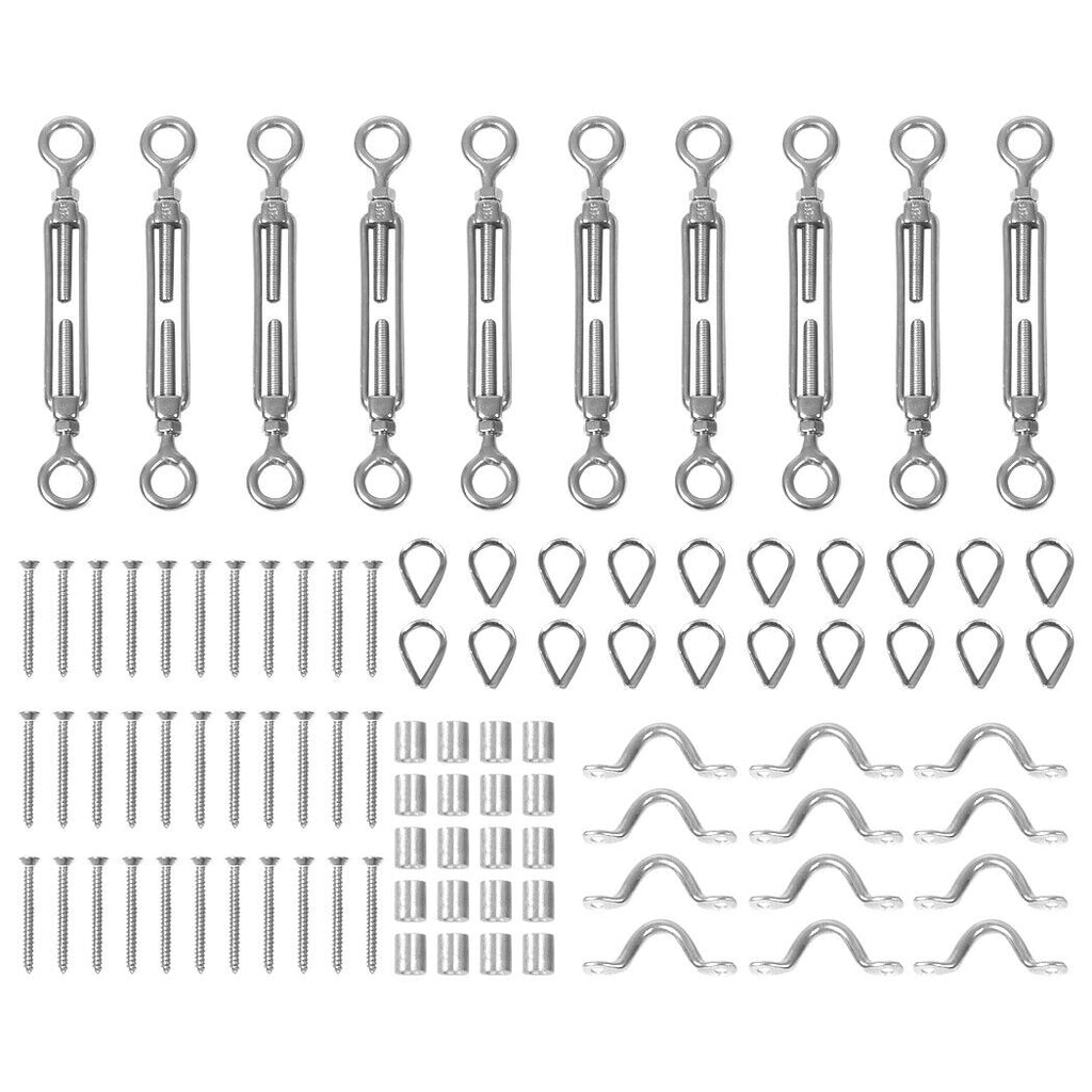 Balustrade Wire Kit Rope Stainless Steel Eye Fork Turnbuckle