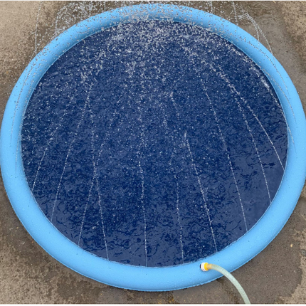 Pet Dog Sprinkler Splash Pad Mat Kids Water Play Spray Pool Toy 170cm