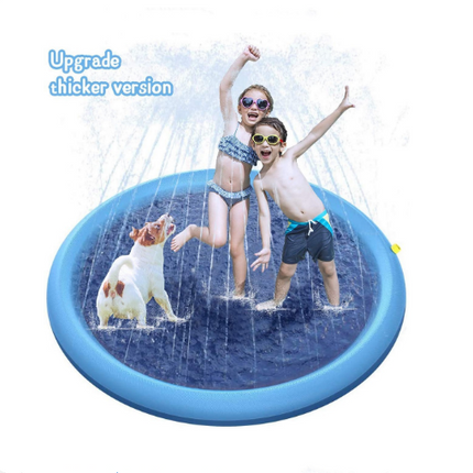 Pet Dog Sprinkler Splash Pad Mat Kids Water Play Spray Pool Toy 170cm